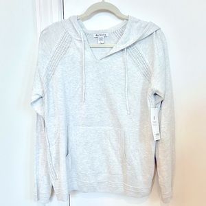 Athleta, Evergreen Sweater Hoodie, Light Gray, Large, NWT